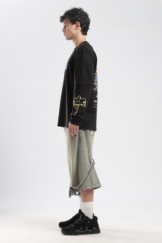 GRUNGE REVIVAL DOCTOR SLEEVE TEE